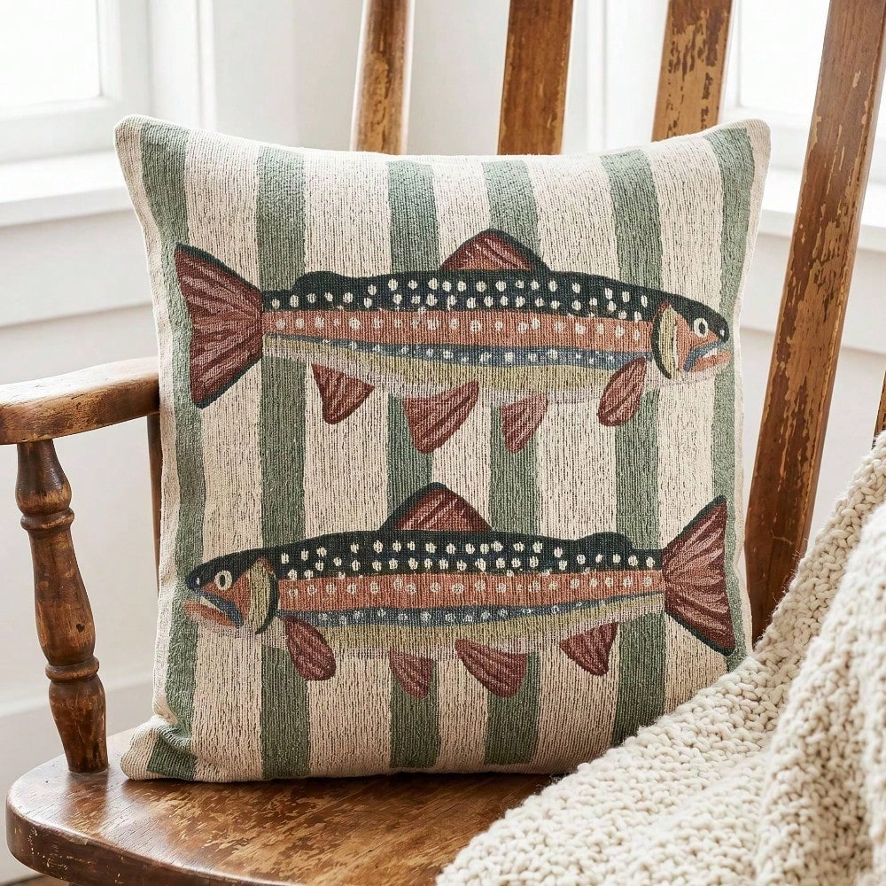 Pillow Insert 18X18 - Декоративная подушка с изображением радужной форели