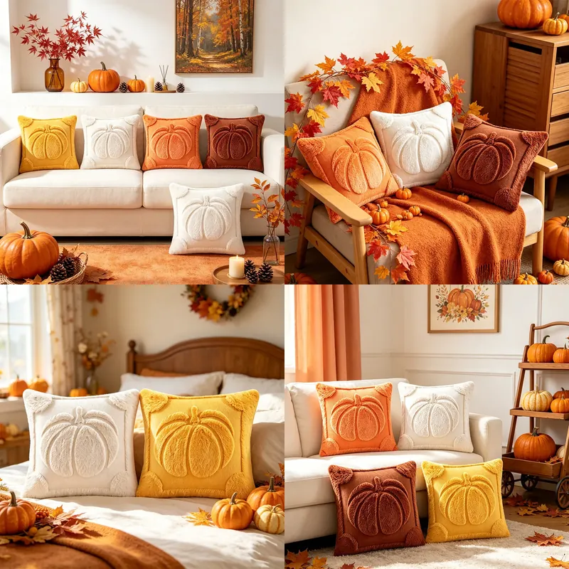 Home Textiles Manufacturer - Чехол для подушки в форме тыквы