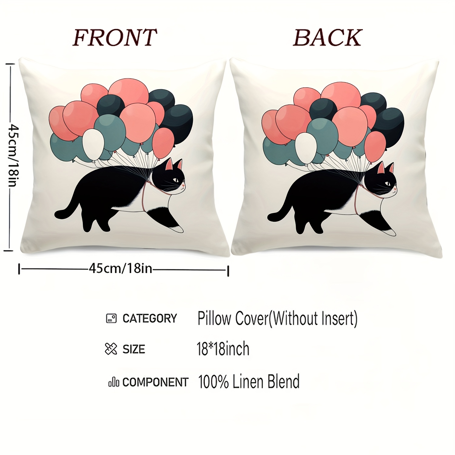 1 шт. наволочка с изображением – обзор и цена Pillow Insert 18X18